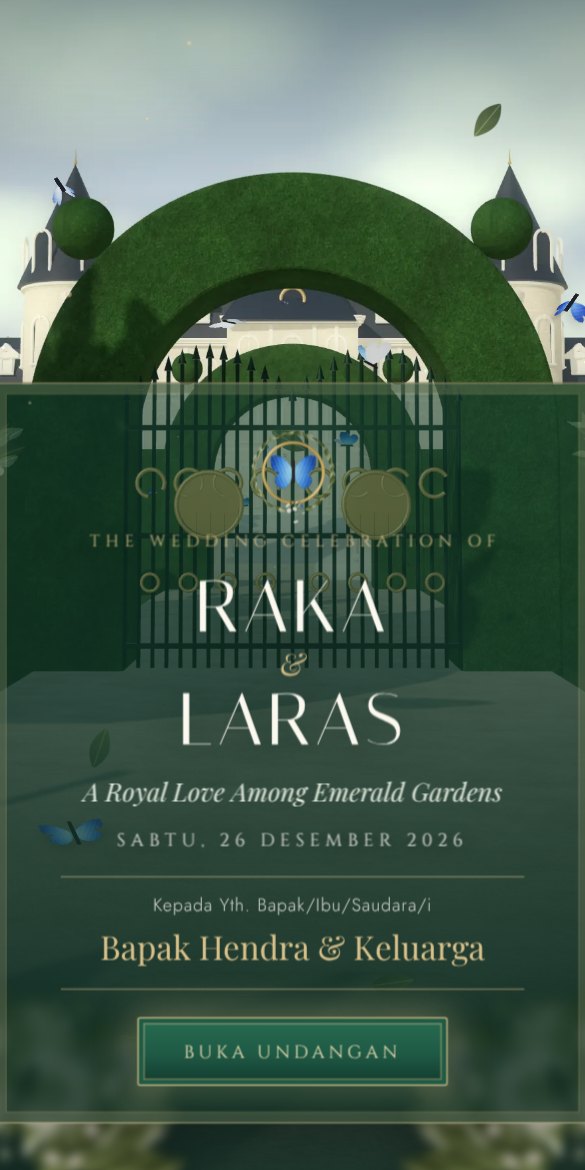 Tangkapan layar tema Emerald Sapphire Château