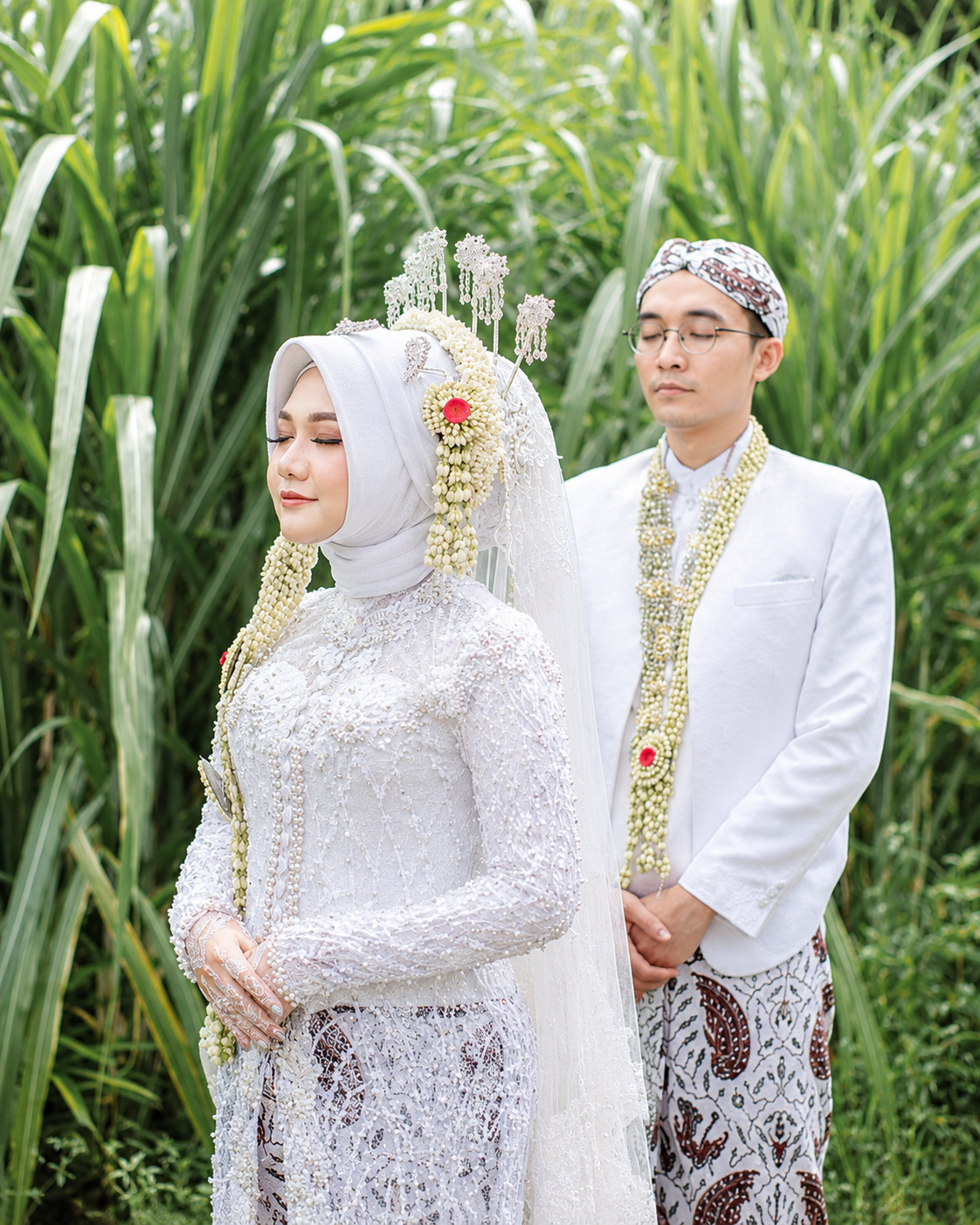 Buket bunga pengantin bernuansa blush